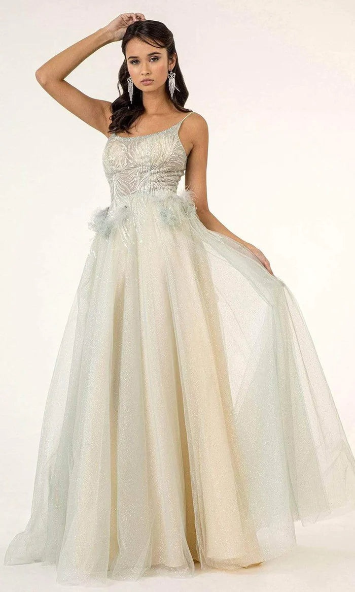 GLS by Gloria GL1924 Prom Dress - Silver-Mint | NewYorkDress GLS by Gloria GL1924 Prom Dress - Silver-Mint | NewYorkDress