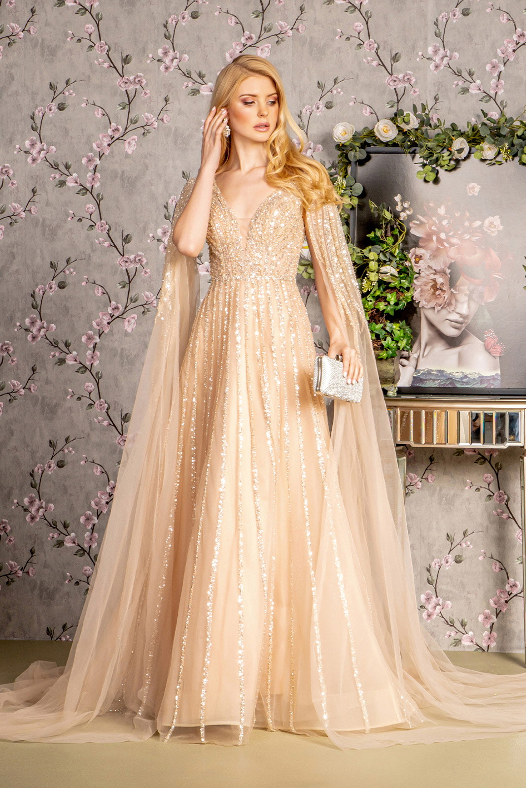 Gloria  Hollow Out Lace-up Design Dress