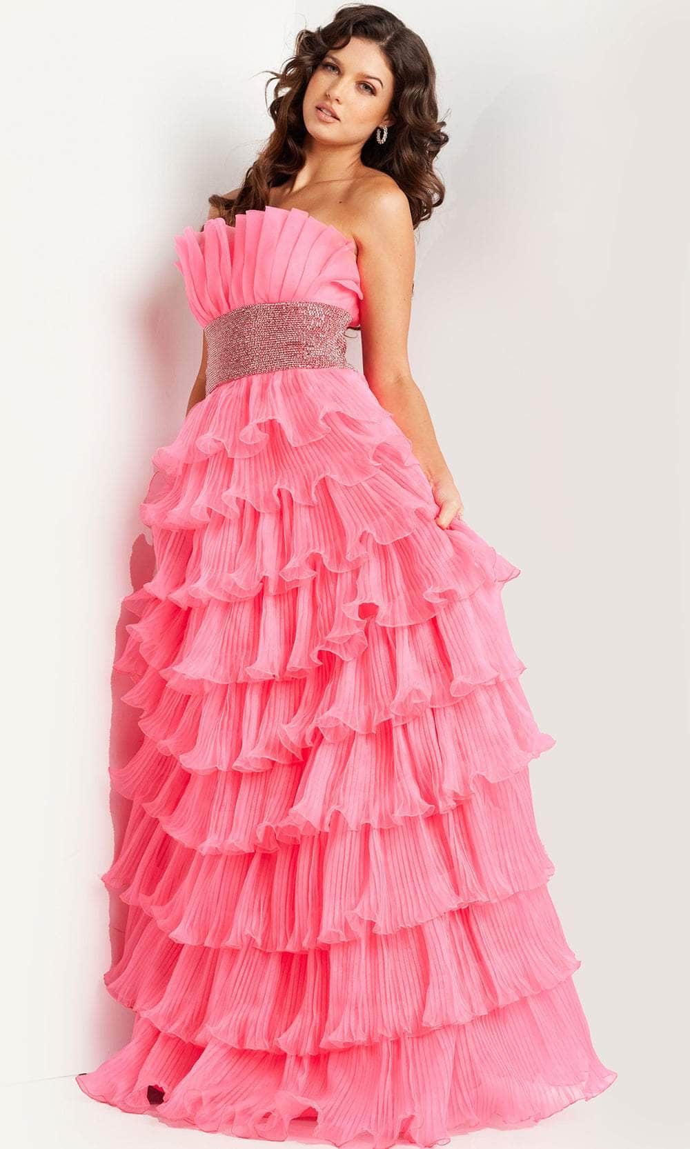 Jovani 26314 Embellished Waist A-Line Prom Dress  The Gown Galleria