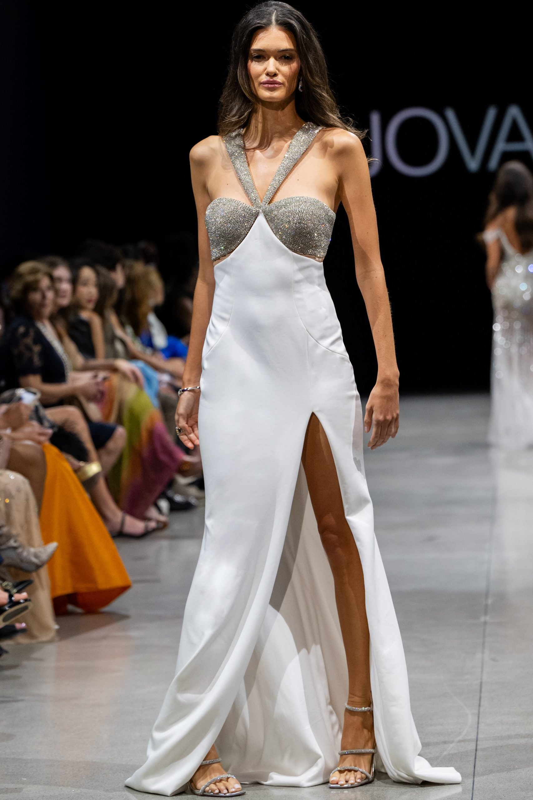 Jovani 36857 Bejeweled Bust Beaded Dress LIGHT-BLUE / 10