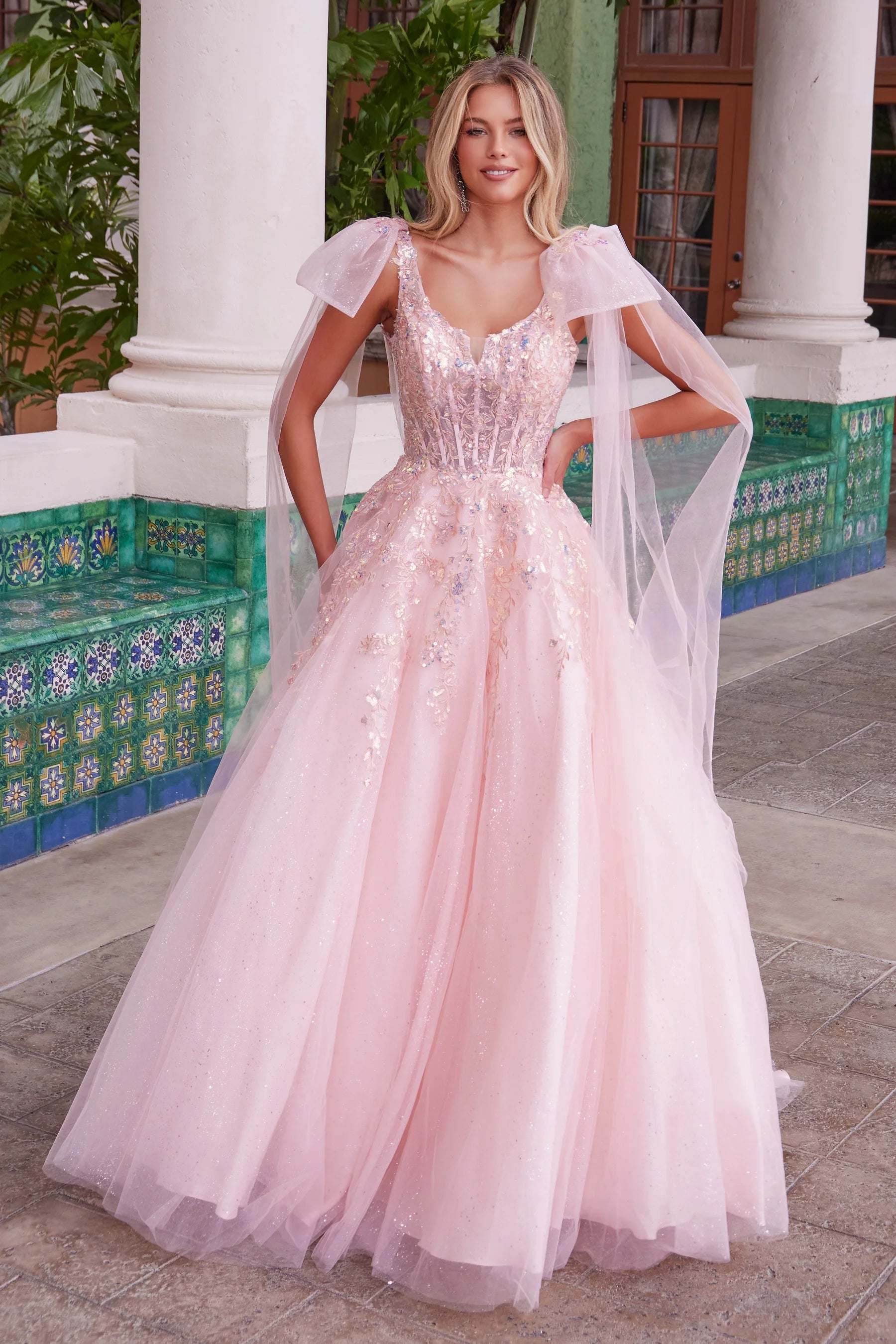 Nox Anabel H1680 Prom Dress - Blush