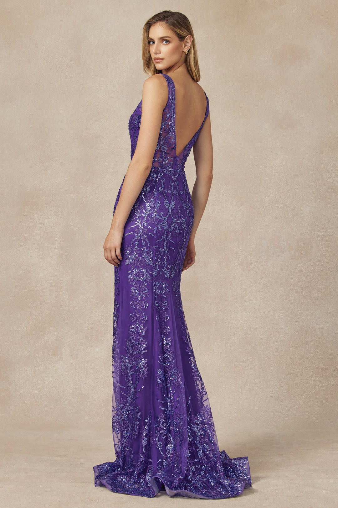 JULIET 277 Fancy Glitter Design Tulle Mermaid Evening Dress The Gown Galleria JULIET 277 Fancy Glitter Design Tulle Mermaid Evening Dress The Gown Galleria