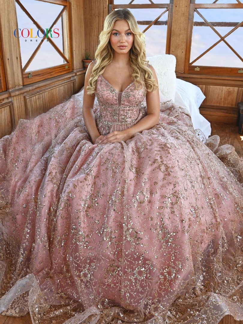 Colors Dress 2288 Sweetheart Long Prom Dress With Embellishments