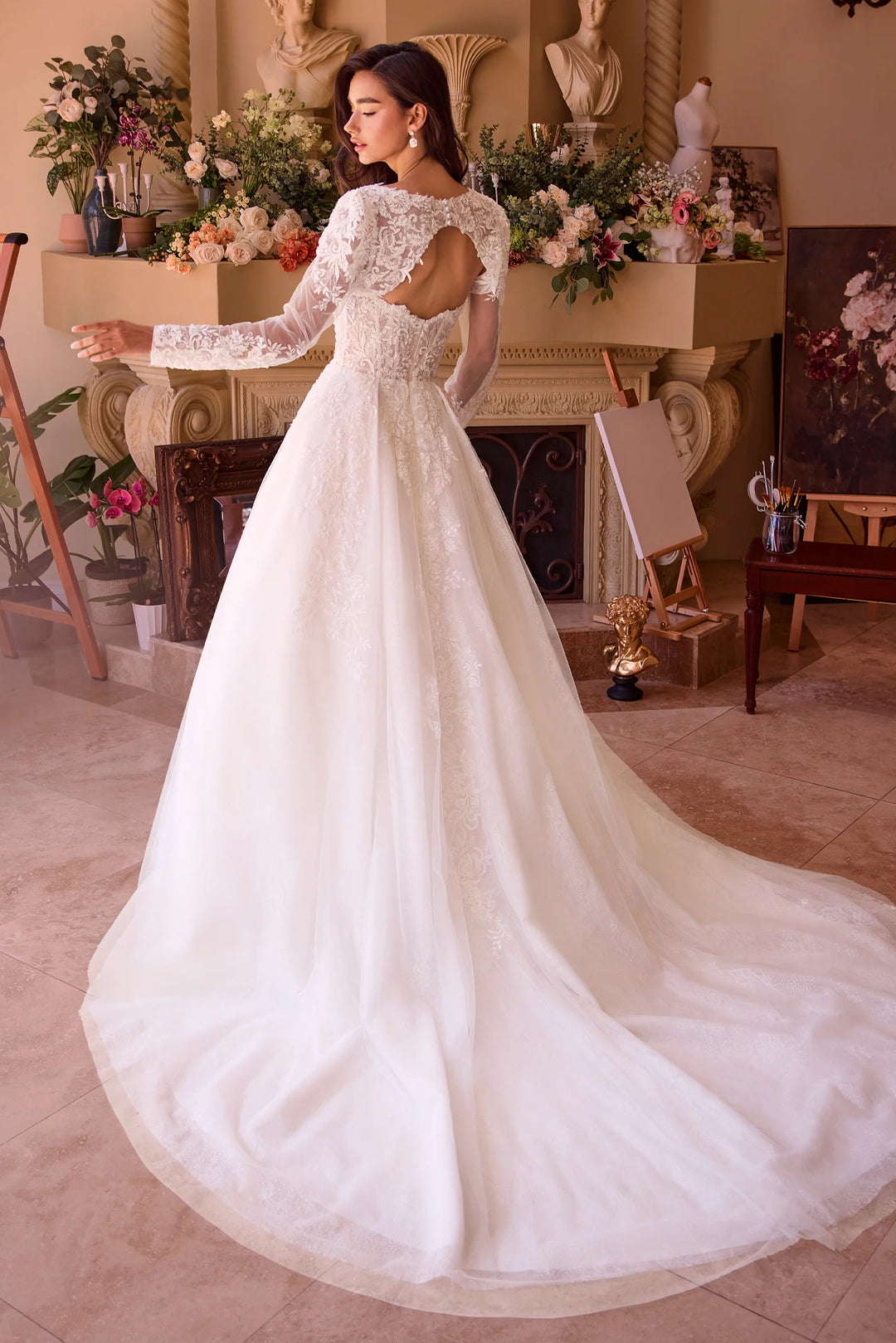 ANDREA & LEO WL037 Strapless Wedding Ball Gown & Lace Bolero