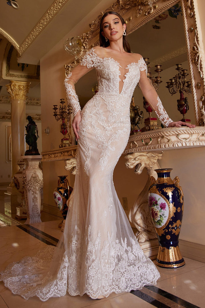 Andrea & Leo A1022 Evening Gown with Plunging V-Neckline