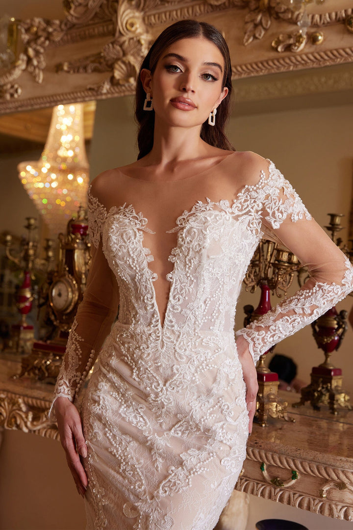 Andrea & Leo A1022 Evening Gown with Plunging V-Neckline