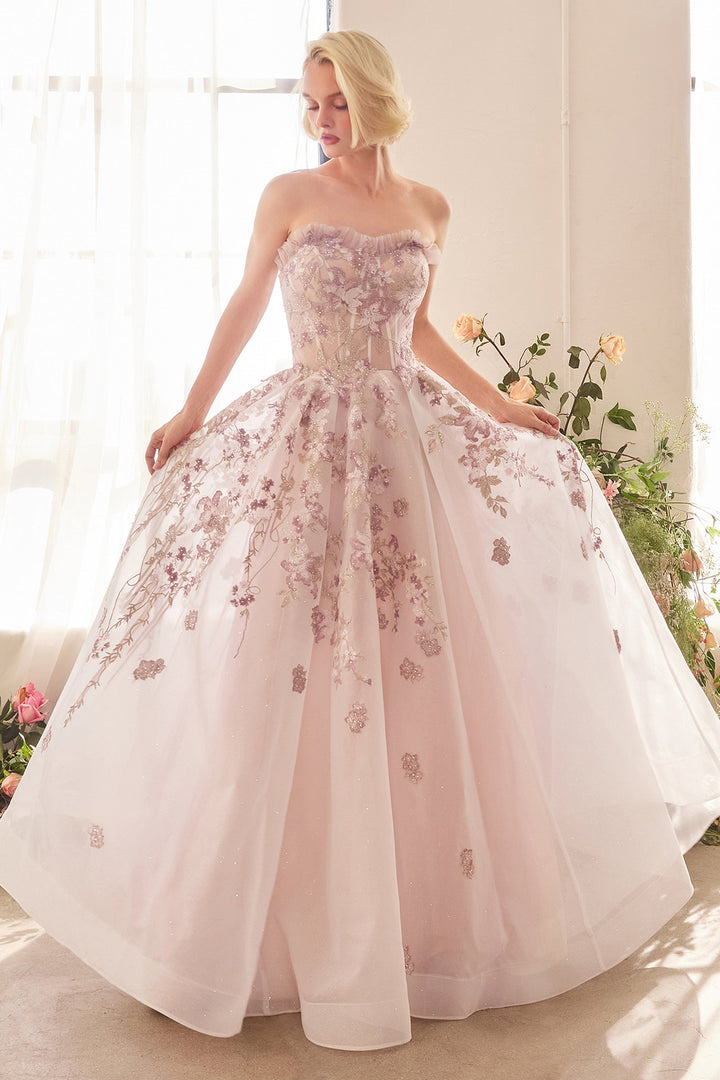 Andrea & Leo A1455 A-Line Prom Dress with Sweetheart Neckline