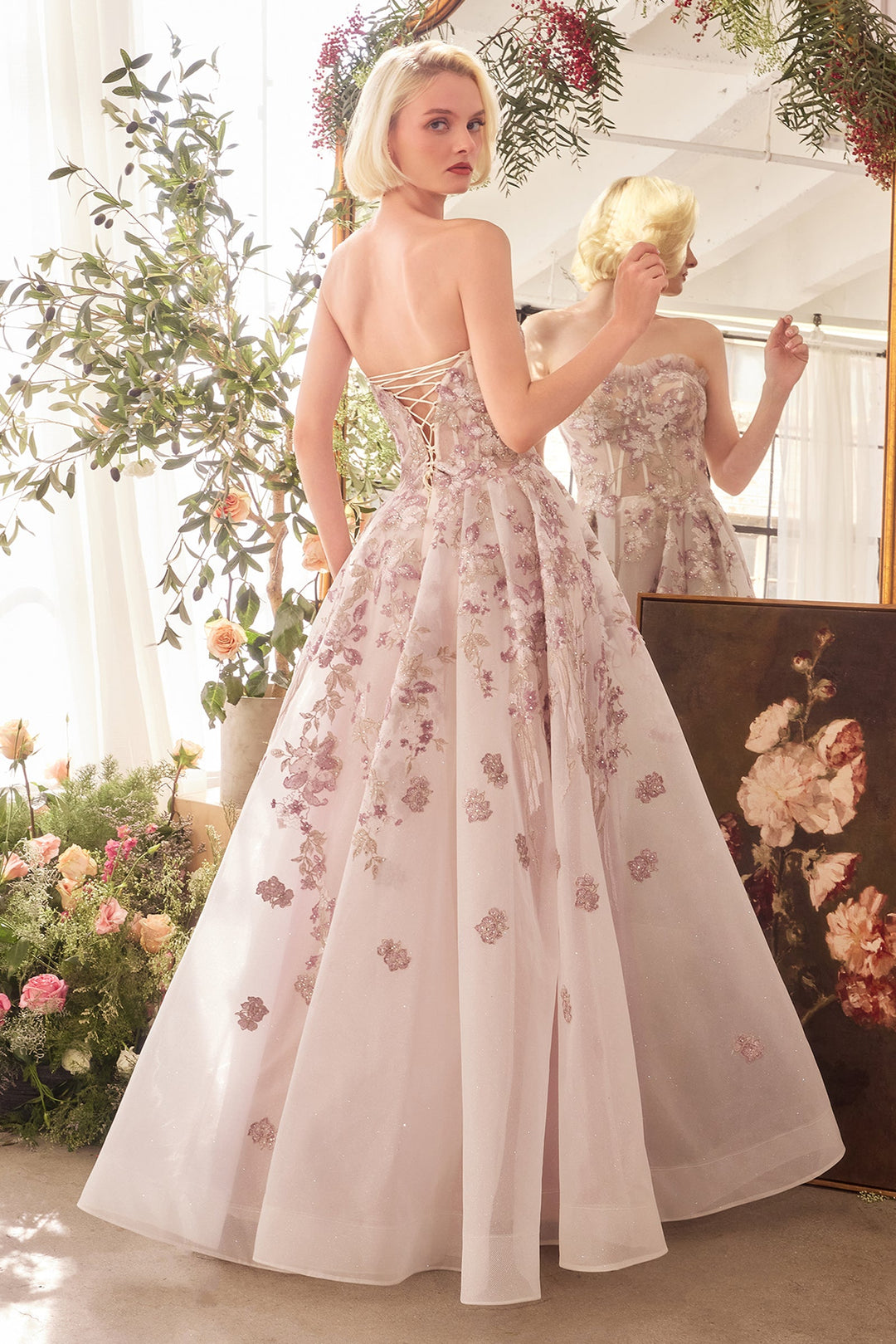 Andrea & Leo A1455 A-Line Prom Dress with Sweetheart Neckline