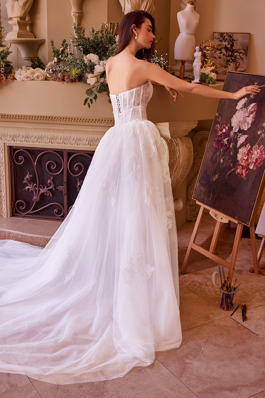 Andrea & Leo WL044 Evening Gown with Strapless Sweetheart Neckline