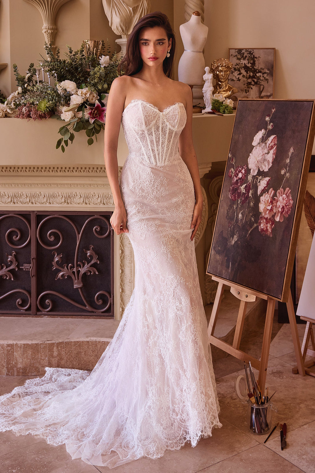 Andrea & Leo WL044 Evening Gown with Strapless Sweetheart Neckline