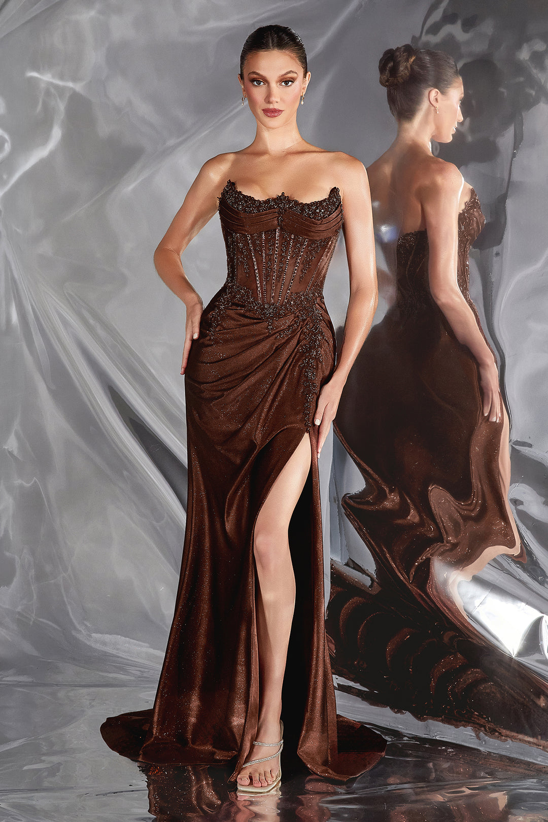 Cinderella Divine CC463 Strapless Sweetheart Prom Dress