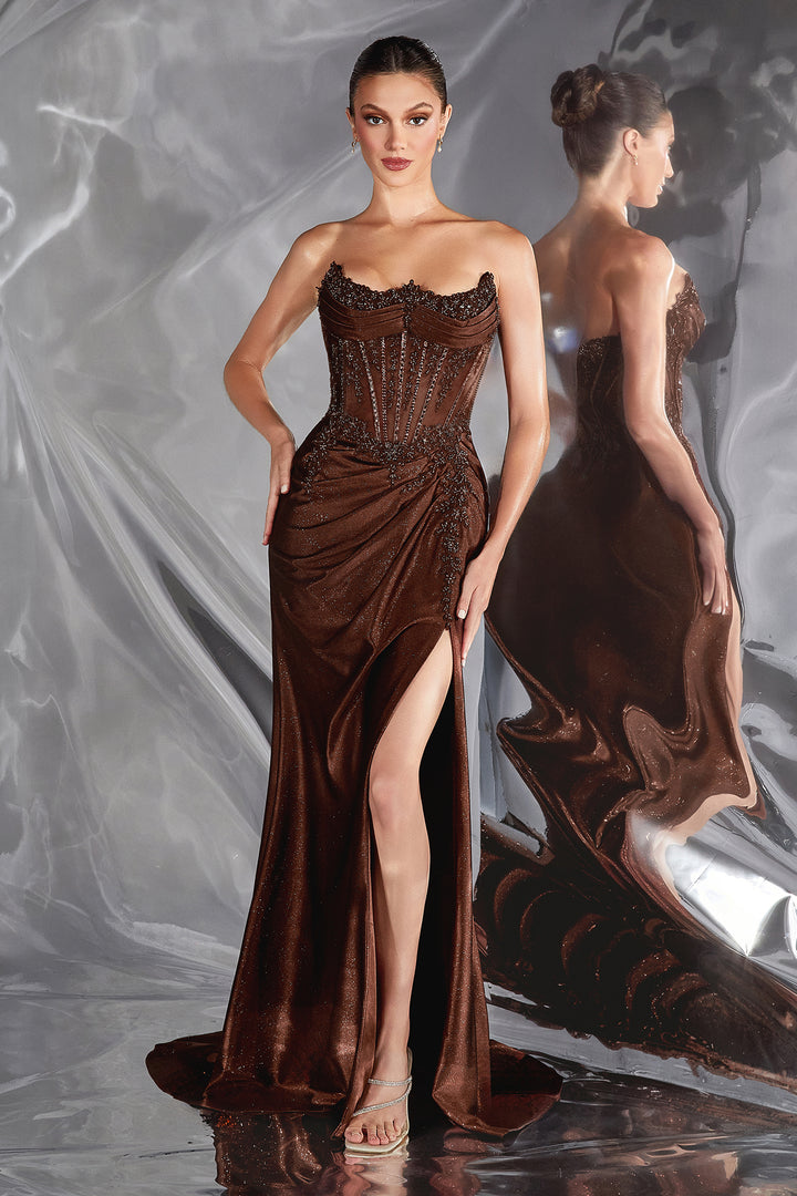 Cinderella Divine CC463 Strapless Sweetheart Prom Dress