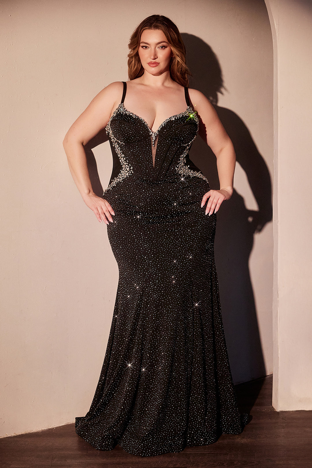 Cinderella Divine CM365C Fitted Prom Dress with Sweetheart Neckline