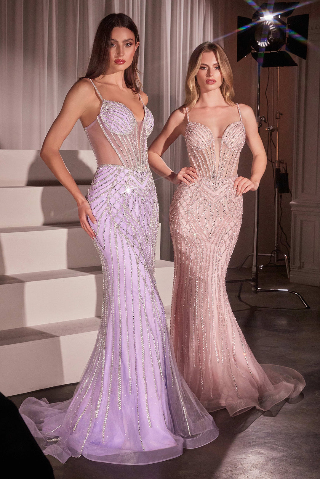 Cinderella Divine CD759 Fitted Prom Dress with Sweetheart Neckline