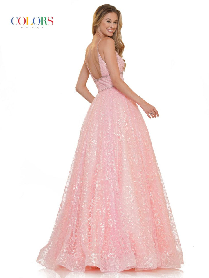 Colors Dress 2288 Sweetheart Long Prom Dress With Embellishments