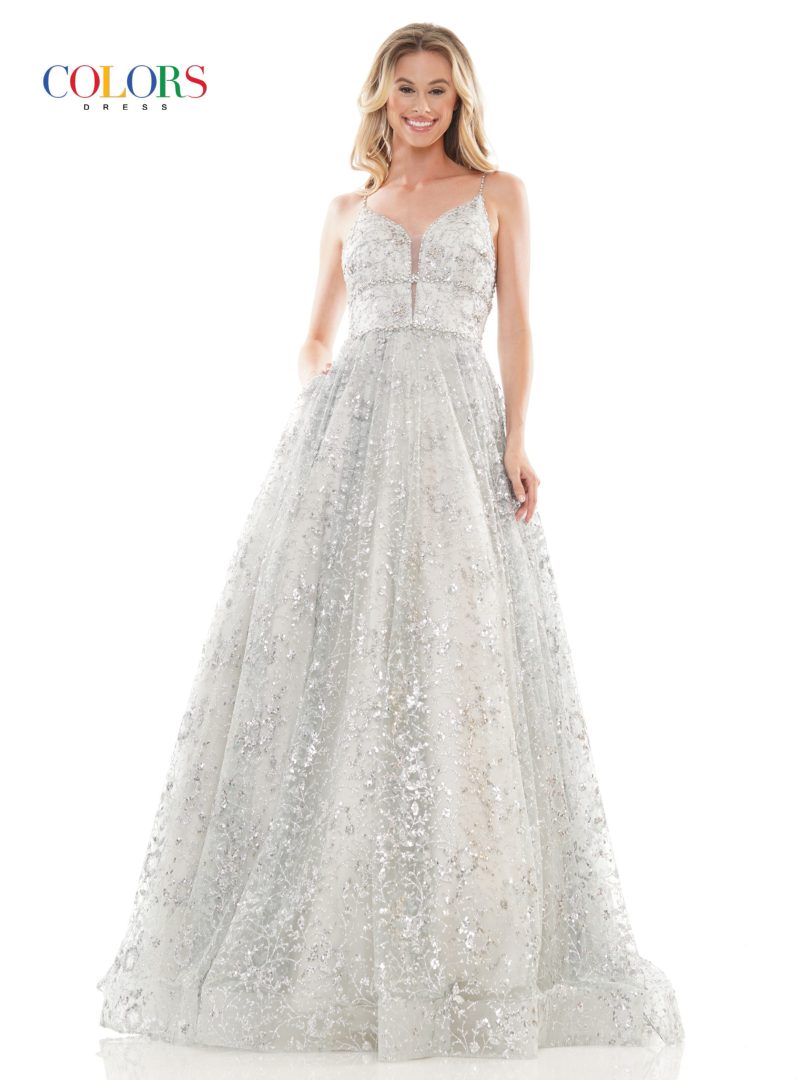 Colors Dress 2288 Sweetheart Long Prom Dress With Embellishments
