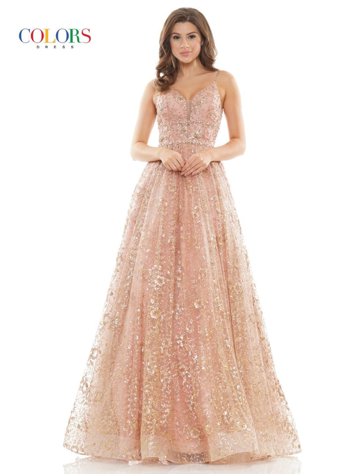 Colors Dress 2288 Sweetheart Long Prom Dress With Embellishments
