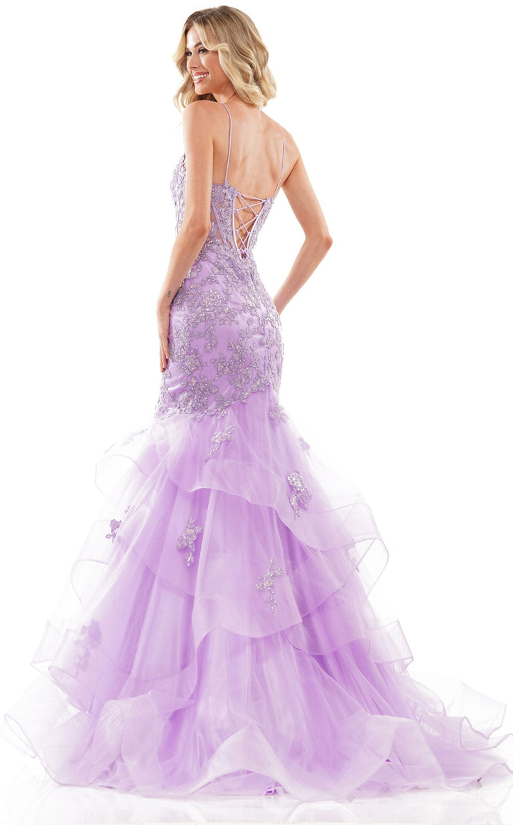 Colors Dress 2899 Prom Dress With Applique Trumpet Silhouette
