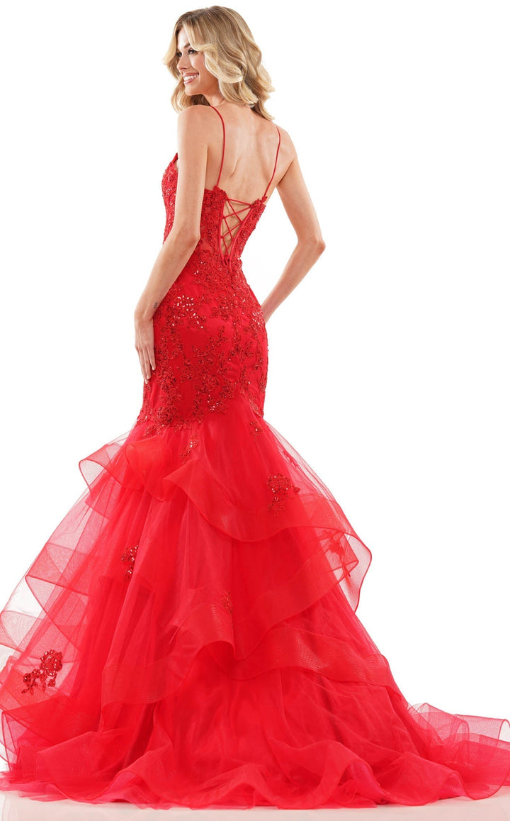 Colors Dress 2899 Prom Dress With Applique Trumpet Silhouette
