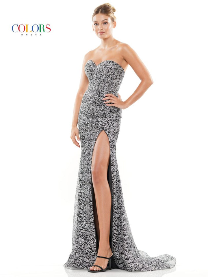 Colors Dress 3103 Beaded Mermaid Prom Dress With Sweetheart Neckline