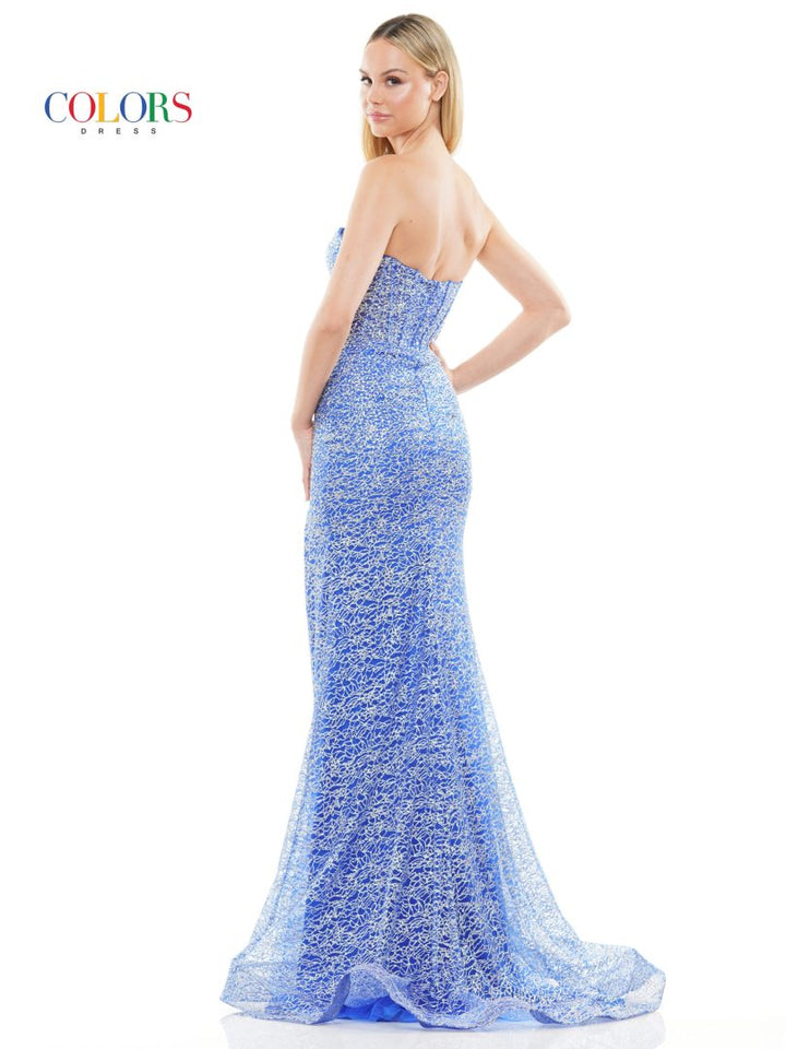 Colors Dress 3103 Beaded Mermaid Prom Dress With Sweetheart Neckline