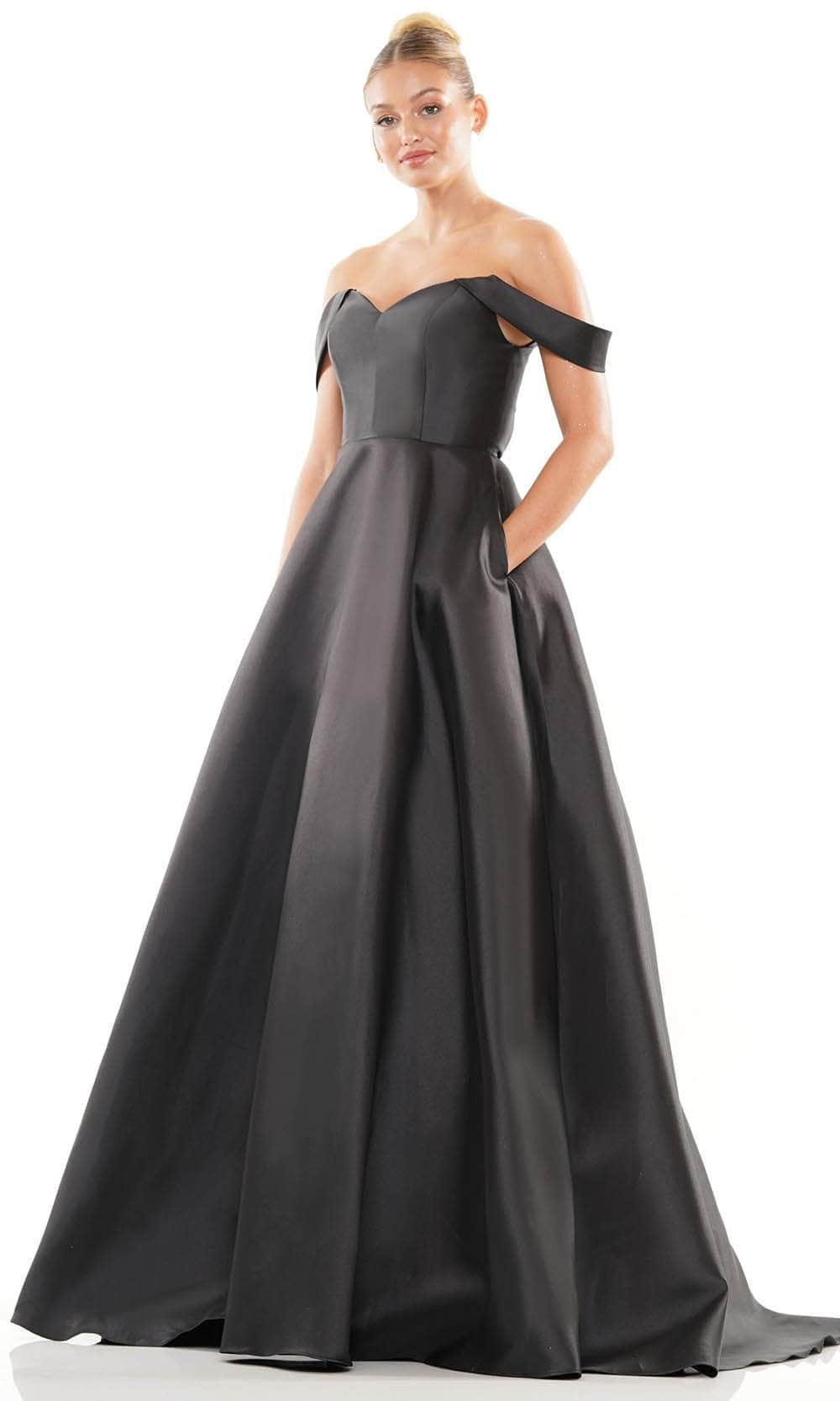 Colors Dress 3182 Off-The-Shoulder Long Prom Dress