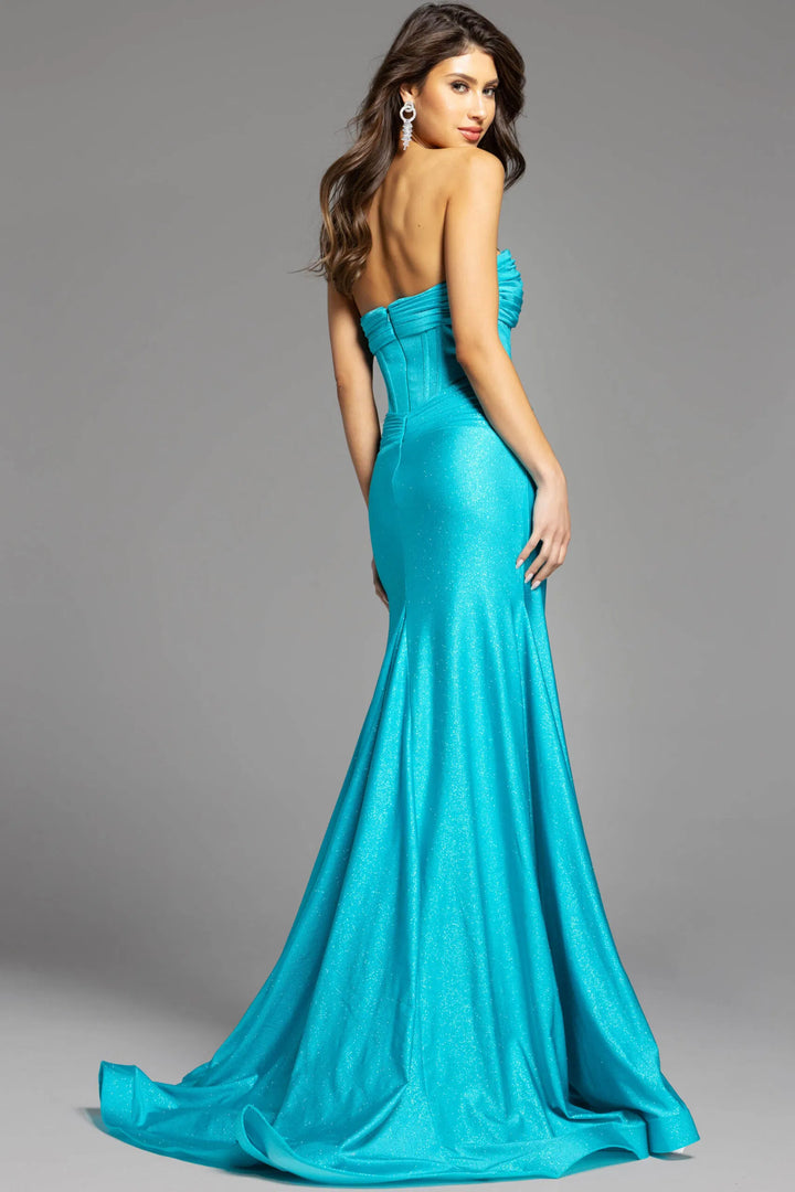 Jovani 43419 Crisscross Bodice Silhouette Prom Dress