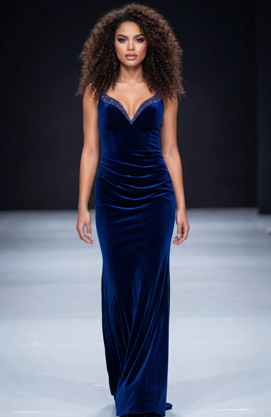 Jovani 45479 Velvet Sweetheart Neckline Prom Dress