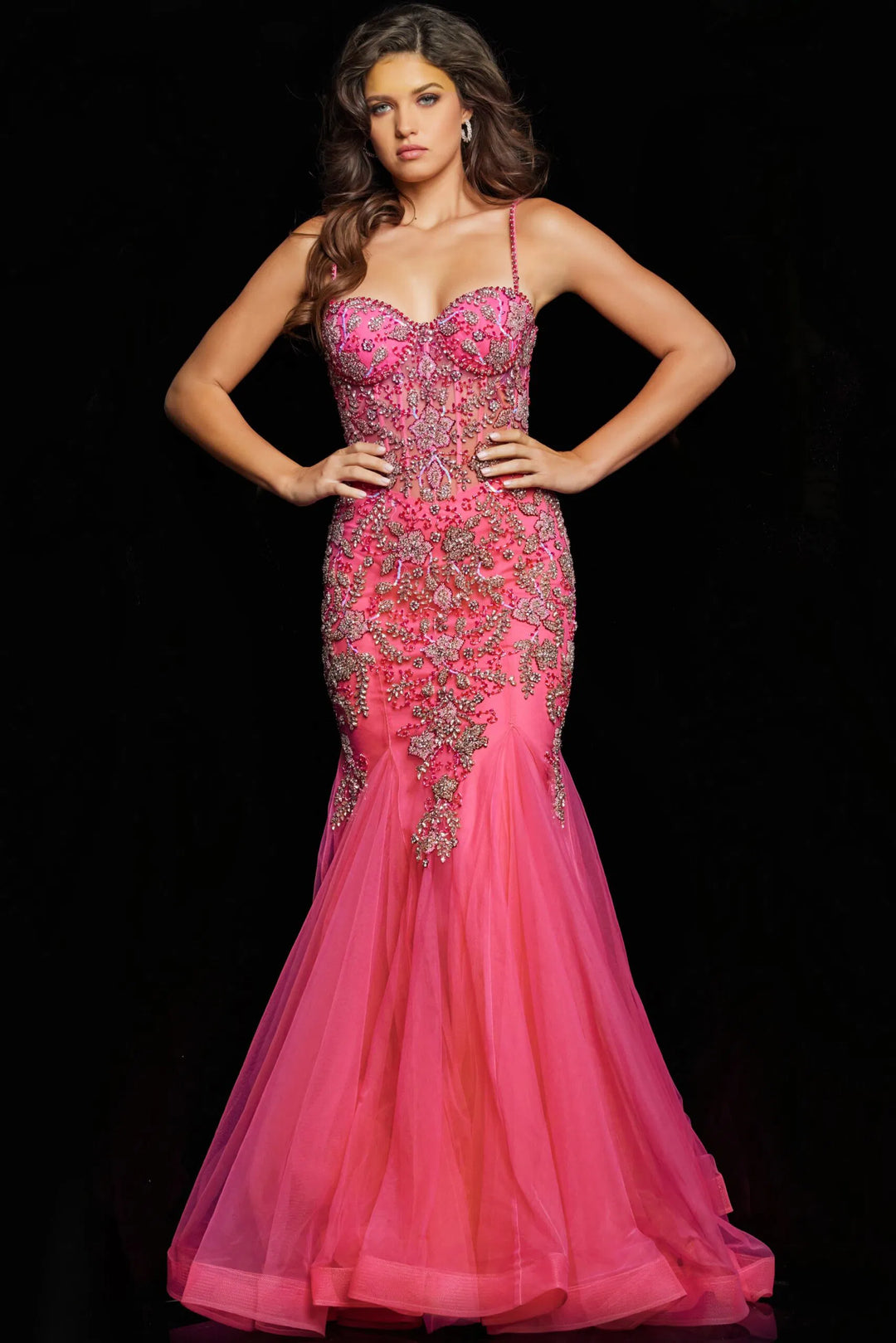 Jovani 23125 Beaded Corset Prom Dress