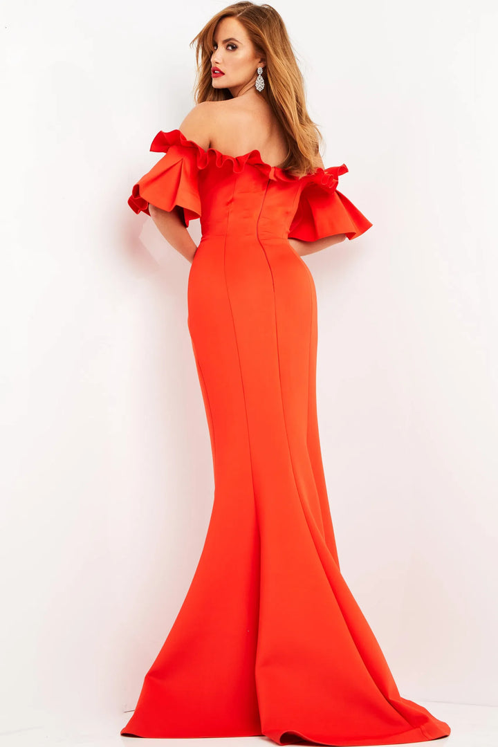 Jovani 06901 Off Shoulder Full Length Trumpet Gown