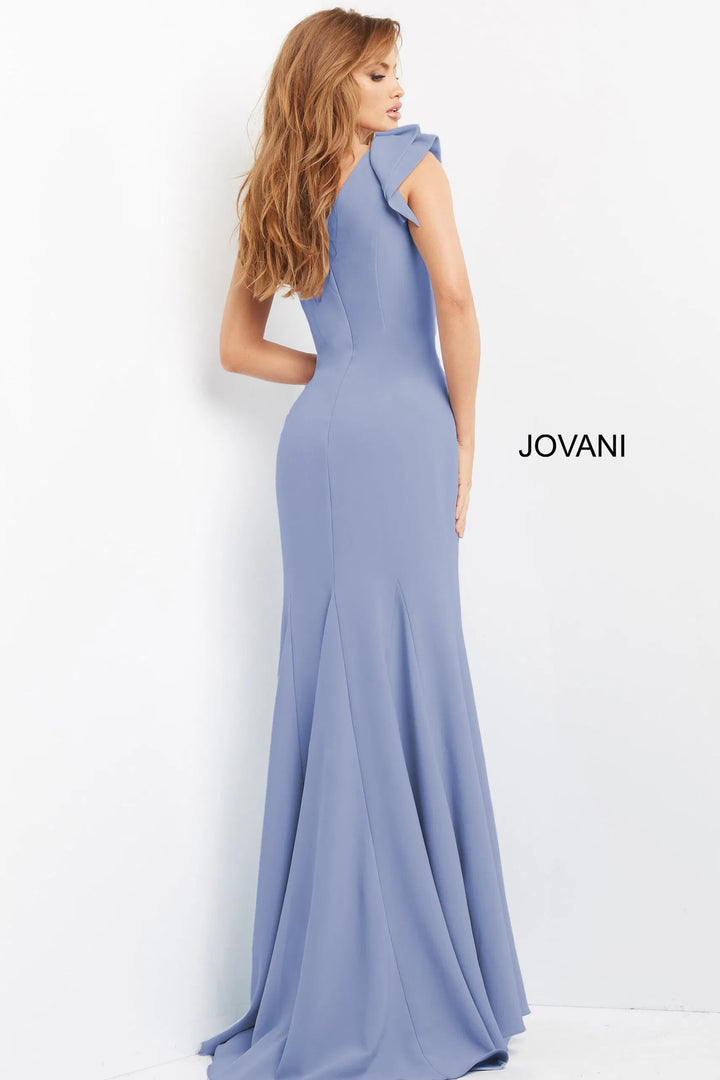 Jovani 06935 Ruffle One Shoulder Evening Dress