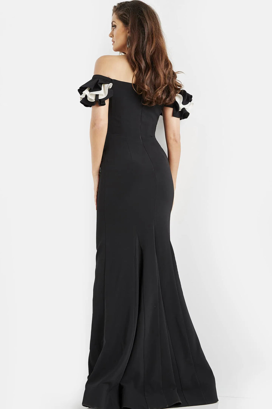 Jovani 07017 Off Shoulder Sheath Evening Dress