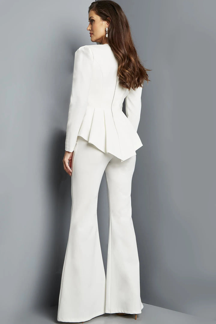 Jovani 09381 Peplum Jacket Two-Piece Jumpsuit