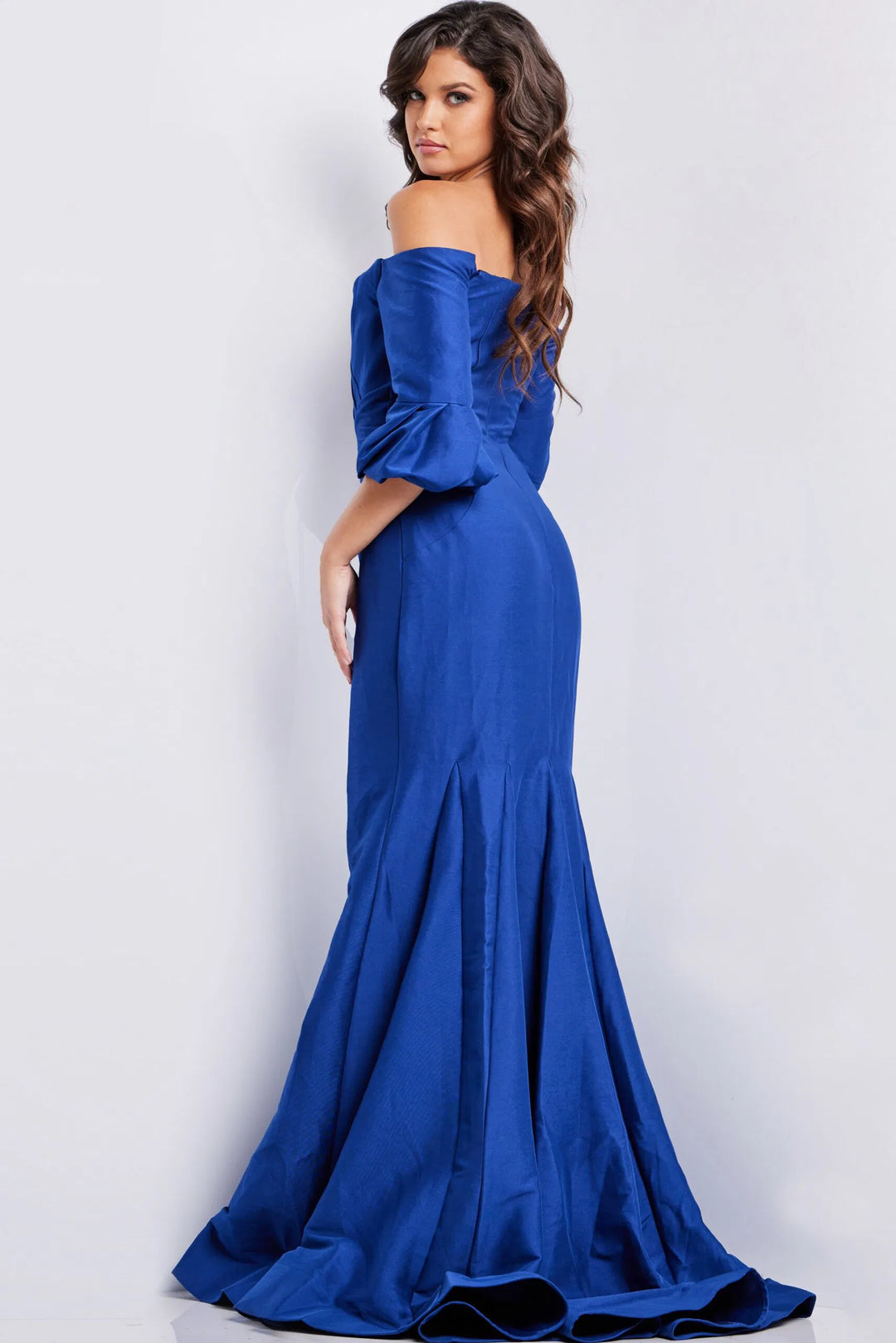 Jovani 09420 Off Shoulder Mermaid Evening Dress