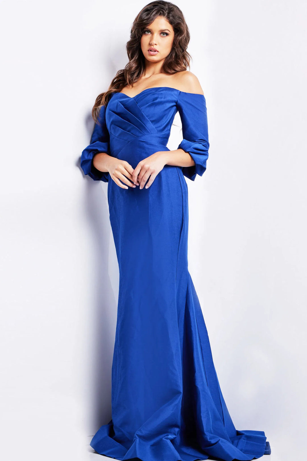 Jovani 09420 Off Shoulder Mermaid Evening Dress
