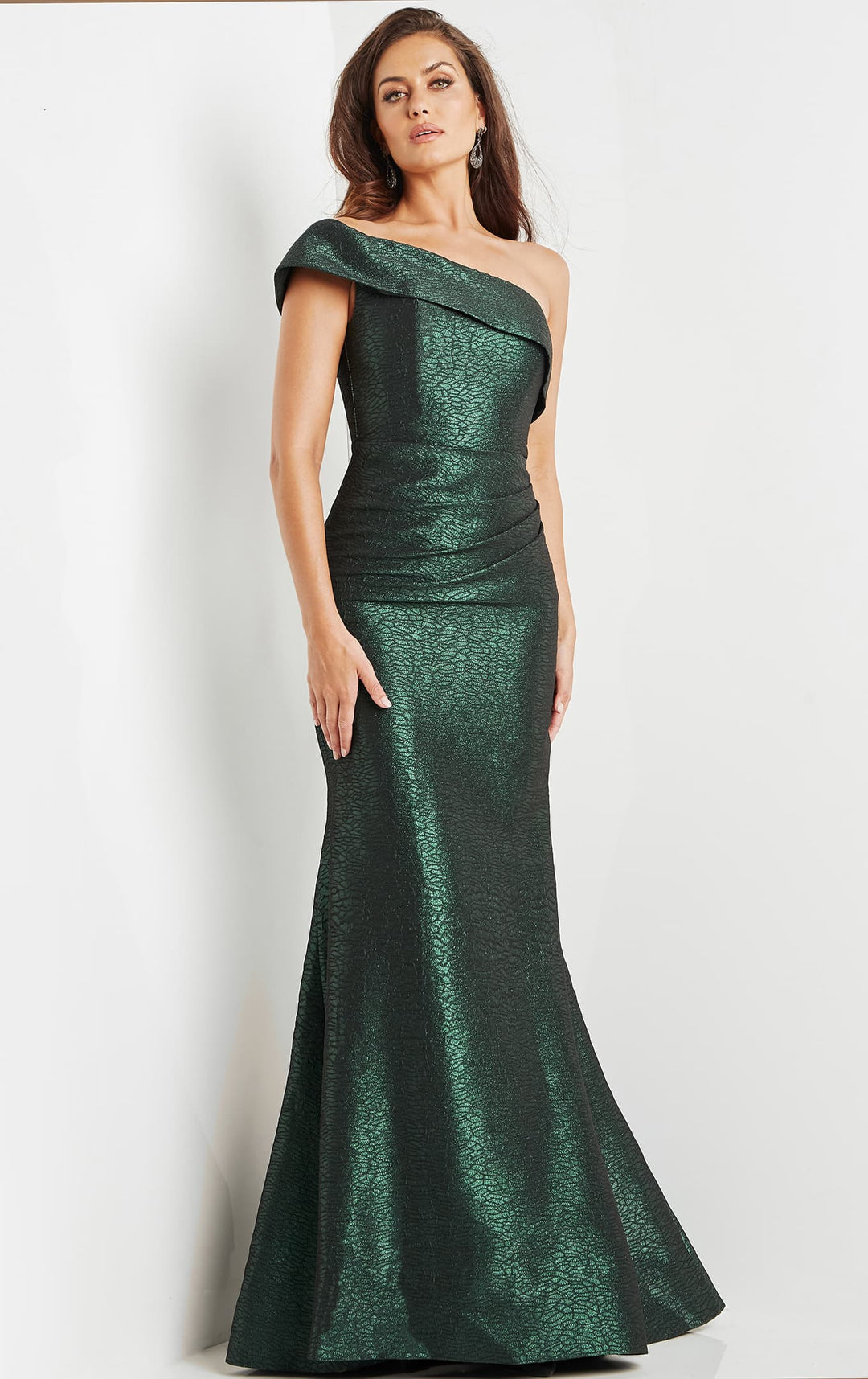 Jovani 09752 One Sleeve Asymmetrical Evening Dress