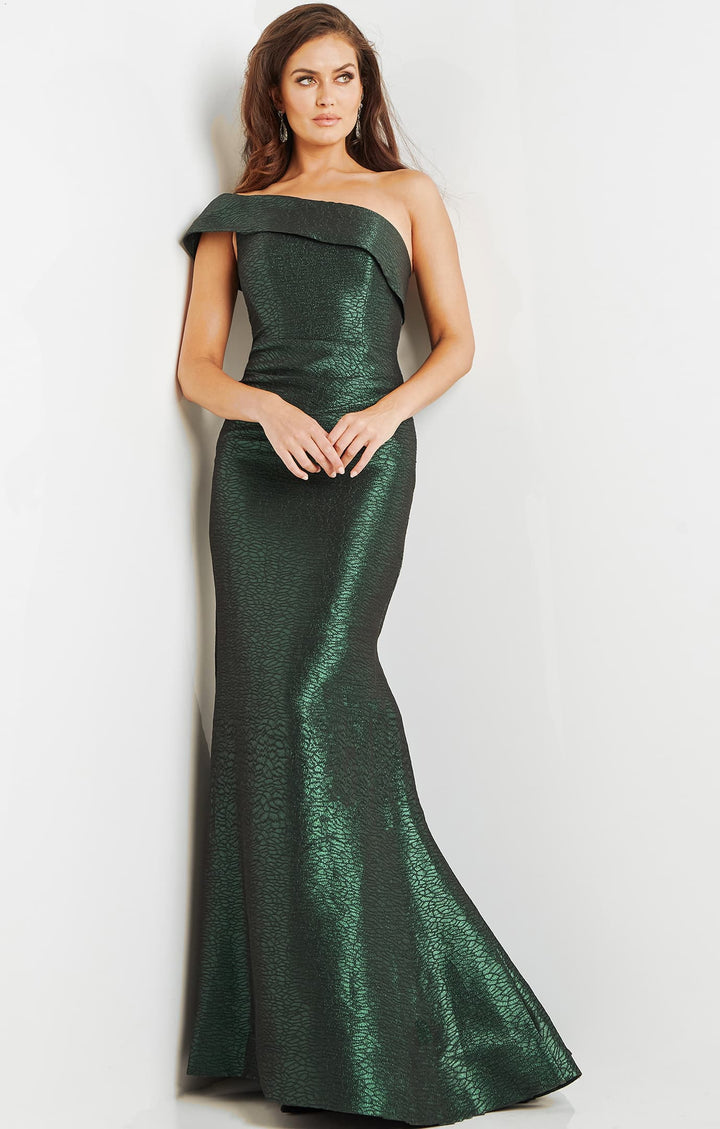 Jovani 09752 One Sleeve Asymmetrical Evening Dress
