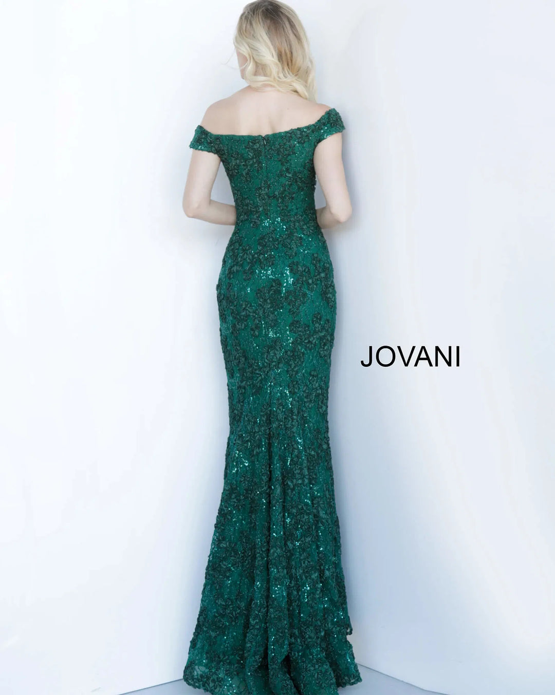 Jovani 1910 Sequin Floral Embroidered Dress