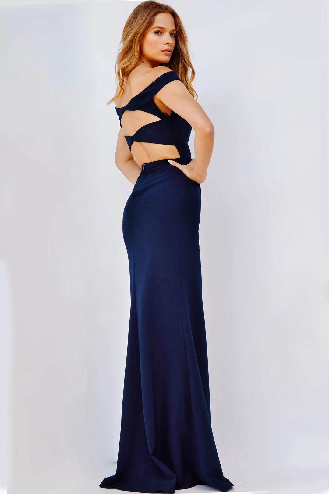 Jovani 22345 Off-Shoulder Cutout Evening Dress