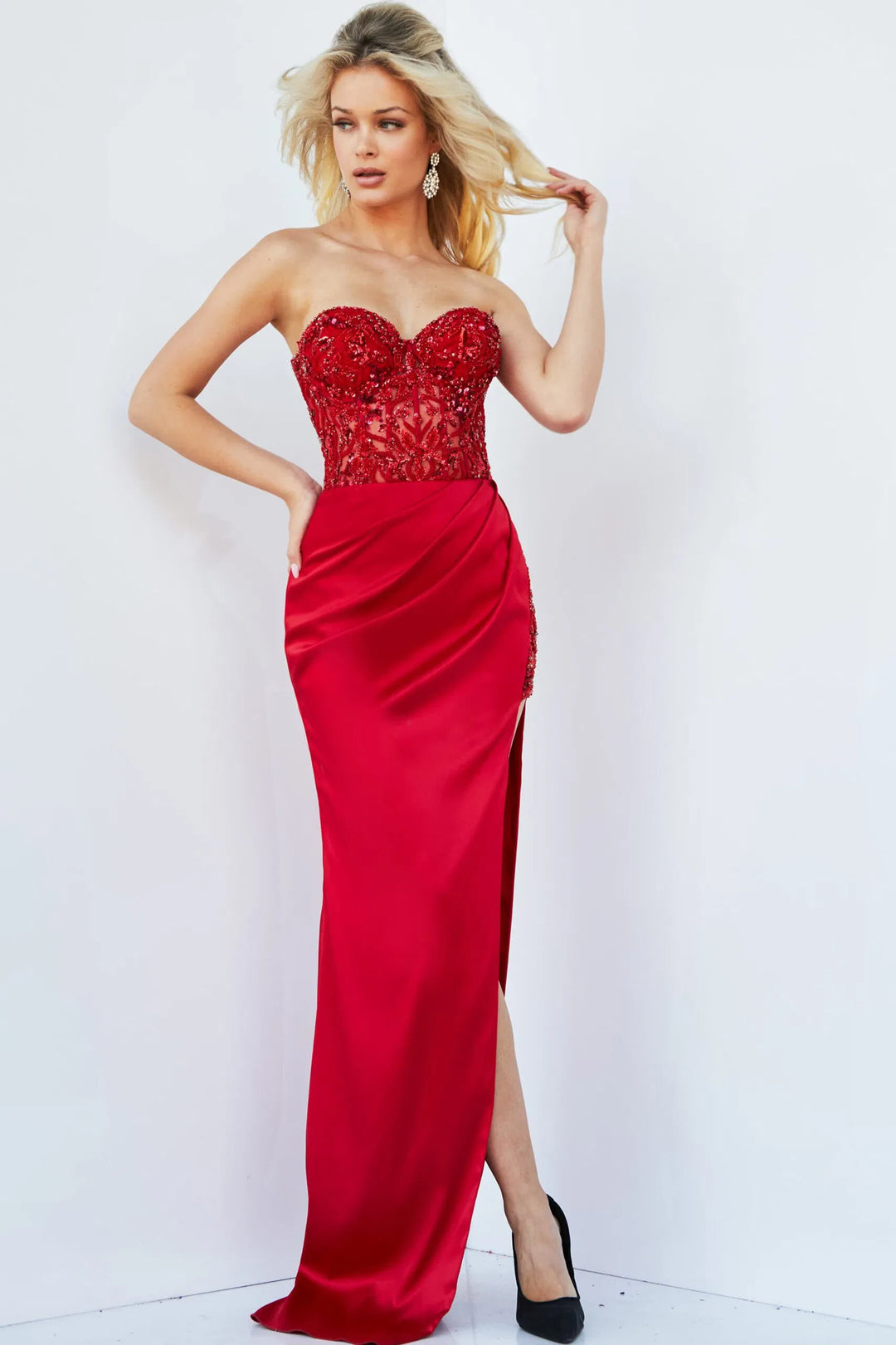 Jovani 22911 Beaded Sweetheart Prom Dress
