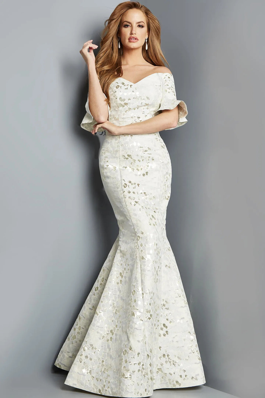 Jovani 22912 Off Shoulder Sheath Mother of the Groom Gown