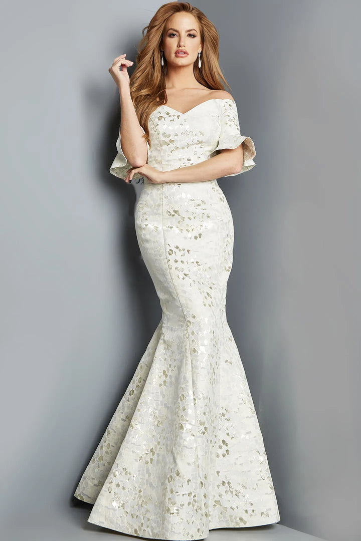 Jovani 22912 Off Shoulder Sheath Mother of the Groom Gown