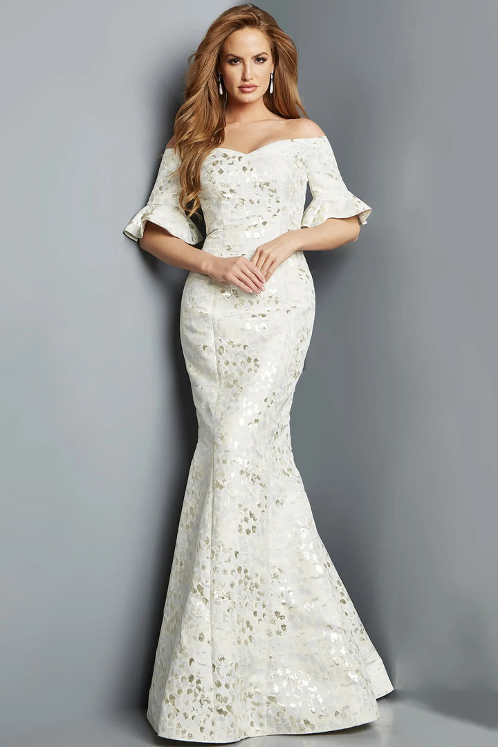 Jovani 22912 Off Shoulder Sheath Mother of the Groom Gown