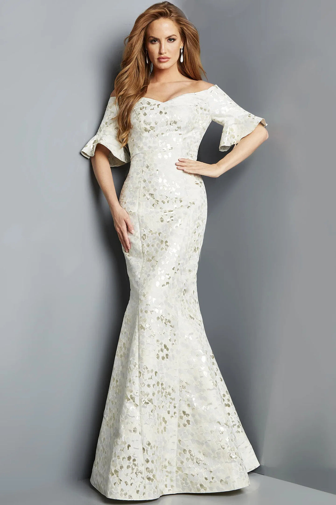 Jovani 22912 Off Shoulder Sheath Mother of the Groom Gown