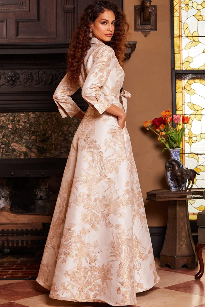 Jovani 23178 Floral Printed A-Line Evening Dress