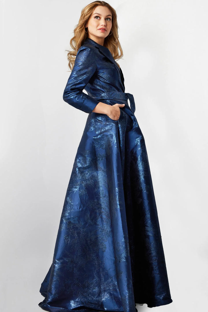 Jovani 23178 Floral Printed A-Line Evening Dress