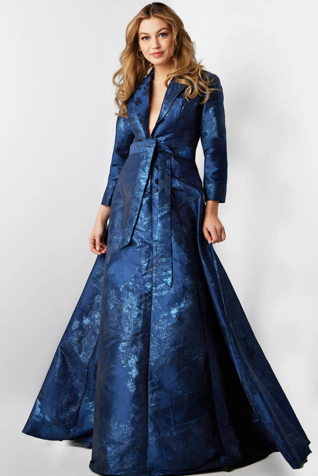 Jovani 23178 Floral Printed A-Line Evening Dress