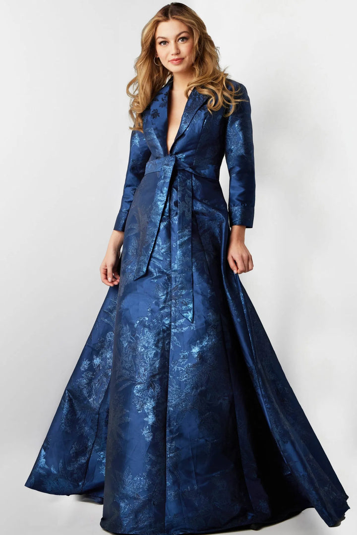 Jovani 23178 Floral Printed A-Line Evening Dress