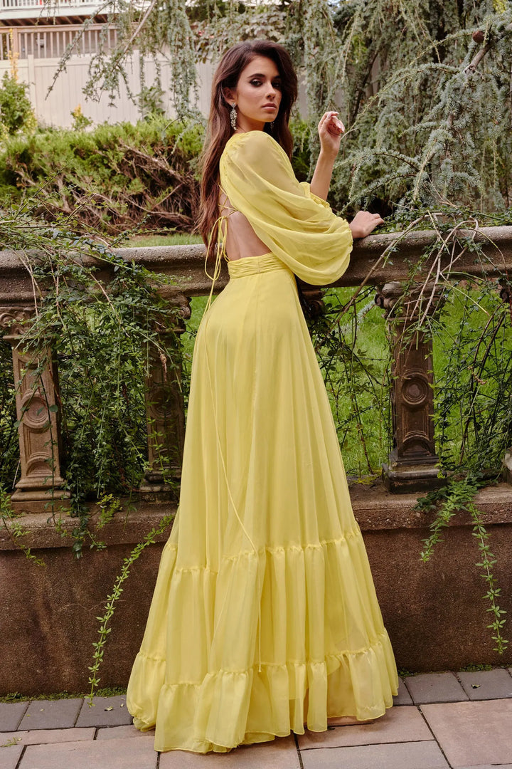 Jovani 23325 Bishop Sleeve A-Line Prom Gown