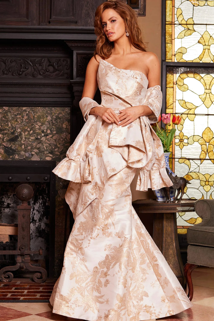 Jovani 23624 Strapless Mermaid Evening Dress